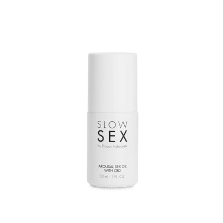 Масло для возбуждения Bijoux Indiscrets SLOW SEX Arousal Sex Oil CBD (30 мл) || Олія для збудження Bijoux Indiscrets SLOW SEX Arousal Sex Oil CBD (30 мл)