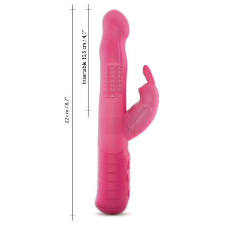 Вибратор-кролик Dorcel Baby Rabbit Magenta 2.0 с жемчужным массажем и вращающейся головкой || Вібратор-кролик Dorcel Baby Rabbit Magenta 2.0 з перлинним масажем і головкою, що обертається