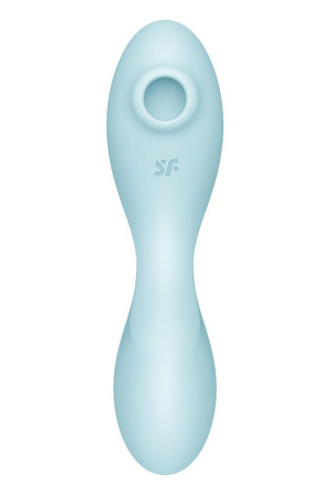 Вакуумный смарт-стимулятор с вибрацией Satisfyer Curvy Trinity 5 (Blue), управление со смартфона || Вакуумний смарт-стимулятор із вібрацією Satisfyer Curvy Trinity 5 (Blue), керування зі смартфона