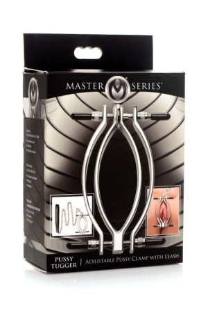 Зажим для половых губ Master Series: Pussy Tugger Adjustable Vagina Clamp with Chain || Затискач для статевих губ Master Series: Pussy Tugger Adjustable Vagina Clamp with Chain