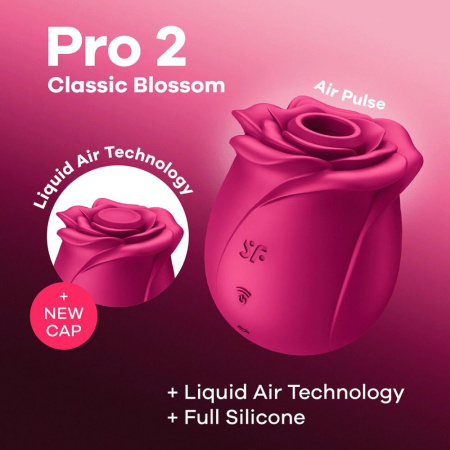 Вакуумный клиторальный стимулятор Satisfyer Pro 2 Classic Blossom, технология Liquid Air || Вакуумний кліторальний стимулятор Satisfyer Pro 2 Classic Blossom, технологія Liquid Air