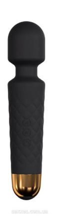 Мини-вибромассажер Dorcel Wand Wanderful Black мощный, водонепроницаемый, 18 режимов работы || Мінівібромасажер Dorcel Wand Wanderful Black потужний, водонепроникний, 18 режимів роботи