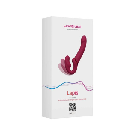 Безремневой смарт-страпон Lovense Lapis vibrating strapless strap-on, 3 мотора || Безремінний смарт-страпон Lovense Lapis vibrating strapless strap-on, 3 мотори