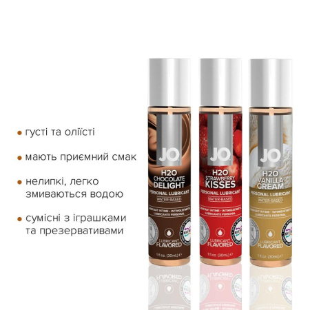 Набор JO Tri-Me Triple Pack — Neapolitan (3×30 мл) три разных вкуса оральных смазок || Набір JO Tri-Me Triple Pack — Neapolitan (3×30 мл) три різні смаки оральних змазок