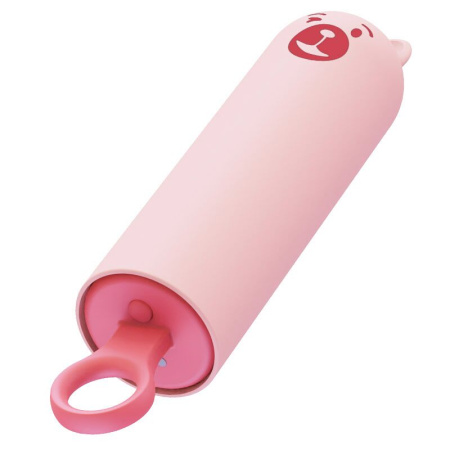 Вибратор CuteVibe Teddy Pink (Black Dildo), реалистичный вибратор под видом мороженого || Вібратор CuteVibe Teddy Pink (Black Dildo), реалістичний вібратор під виглядом морозива