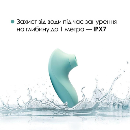 Вакуумный стимулятор Svakom Pulse Lite Neo Seafoam Blue, управляется со смартфона || Вакуумний стимулятор Svakom Pulse Lite Neo Seafoam Blue, керується зі смартфона