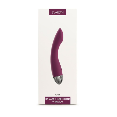 Вибратор для точки G с интеллектуальным режимом Svakom Amy Violet || Вібратор для точки G з інтелектуальним режимом Svakom Amy Violet