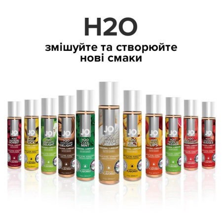 Смазка на водной основе JO H2O — Vanilla Cream (30 мл) без сахара, растительный глицерин || Змазка на водній основі JO H2O — Vanilla Cream (30 мл) без цукру, рослинний гліцерин