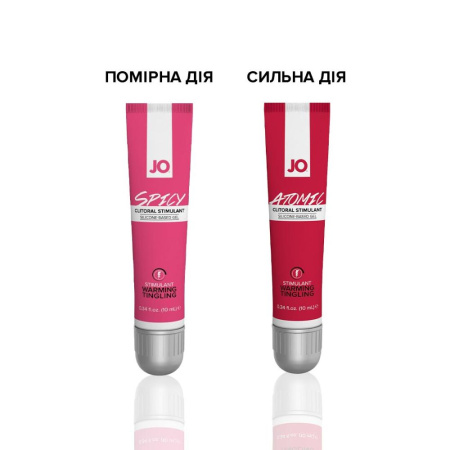 Возбуждающий гель для клитора JO SPICY WARMING (10 мл) разогревающий || Збуджувальний гель для клітора JO SPICY WARMING (10 мл), розігрівальний