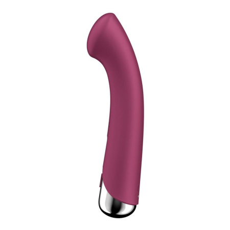 Вибратор с ротацией Satisfyer Spinning G-Spot 1 Red, плоская площадка для стимуляции точки G || Вібратор з ротацією Satisfyer Spinning G-Spot 1 Red, плоский майданчик для стимуляції точки G