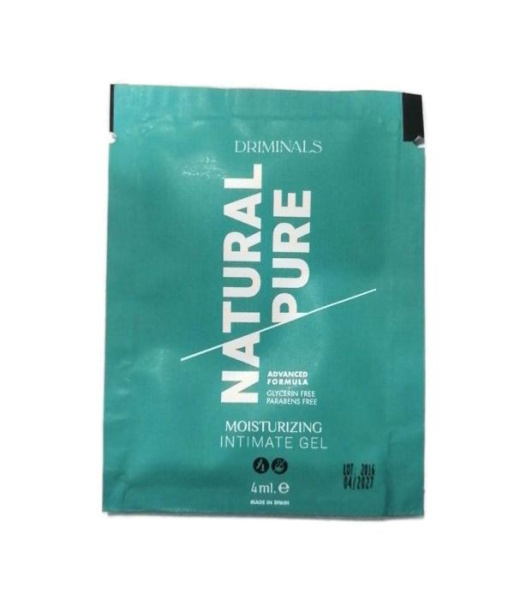 Пробник гель-лубриканта для чувствительной кожи Driminals Natural Pure (4 мл)