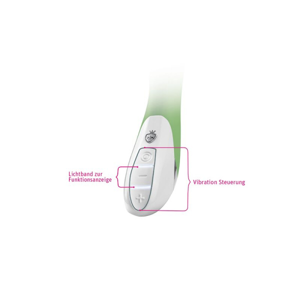 Мощный вибратор Mystim Sassy Simon Green с двумя моторами и стимулирующим рельефом