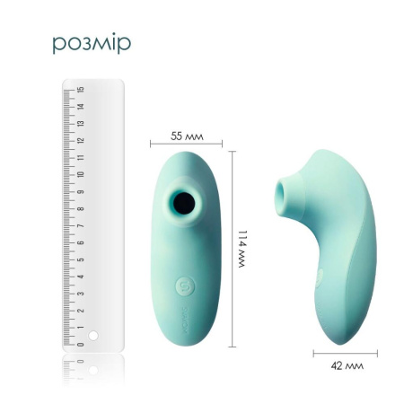 Вакуумный стимулятор Svakom Pulse Lite Neo Seafoam Blue, управляется со смартфона || Вакуумний стимулятор Svakom Pulse Lite Neo Seafoam Blue, керується зі смартфона