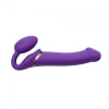 Безремневой страпон с вибрацией Strap-On-Me Vibrating Violet L, диам. 3,7см, пульт ДУ, регулируемый || Безремінний страпон з вібрацією Strap-On-Me Vibrating Violet L, діам. 3,7 см, пульт ДК, регульований