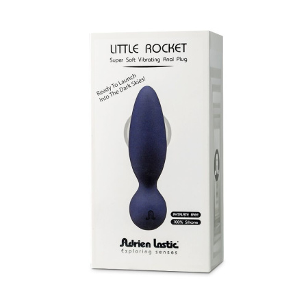 Анальная вибропробка Adrien Lastic Little Rocket макс. диаметр 3,5см, soft-touch || Анальна вібропробка Adrien Lastic Little Rocket макс. діаметр 3,5 см, soft-touch