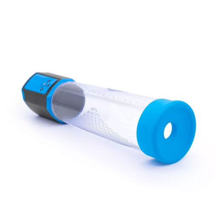 Автоматическая вакуумная помпа Men Powerup Passion Enlargement system Blue перезаряжаемая, 5 режимов || Автоматична вакуумна помпа Men Powerup Passion Enlargement system Blue, перезаряджувана, 5 режимів