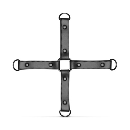 Крестовина с наручниками и поножами Bedroom Fantasies: Hogtie with Hand and Ankle Cuffs || Хрестовина з наручниками та поножами Bedroom Fantasies: Hogtie with Hand and Ankle Cuffs