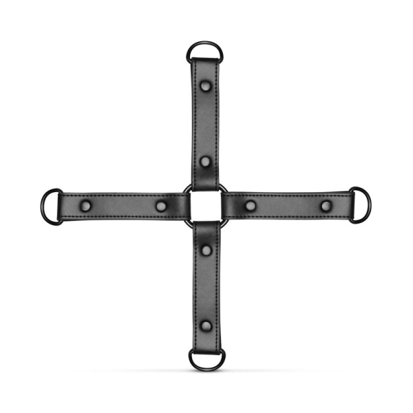 Крестовина с наручниками и поножами Bedroom Fantasies: Hogtie with Hand and Ankle Cuffs