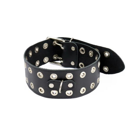 Ошейник Art of Sex - Tessa, натуральная кожа, цвет черный || Нашийник Art of Sex - Tessa, натуральна шкіра, колір чорний