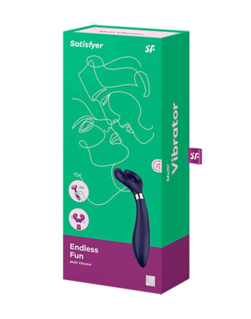 Вибратор для пар Satisfyer Endless Fun Blue, три мотора, многофункциональный || Вібратор для пар Satisfyer Endless Fun Blue, три мотори, багатофункціональний