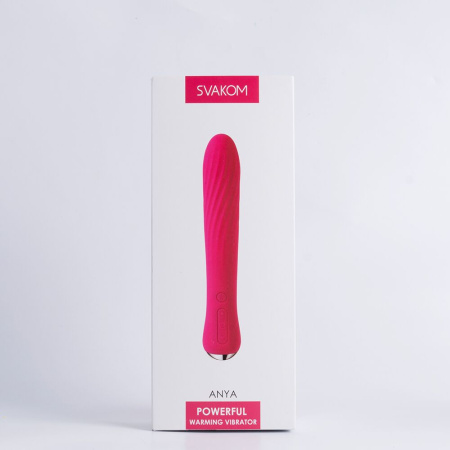 Вибратор с подогревом Svakom Anya Plum Red || Вібратор із підігрівом Svakom Anya Plum Red