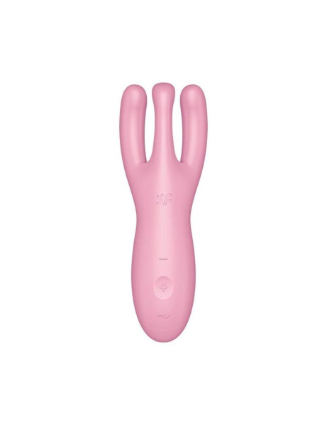 Кліторальний смарт-вібратор Satisfyer Threesome 4 Pink з трьома пальчиками