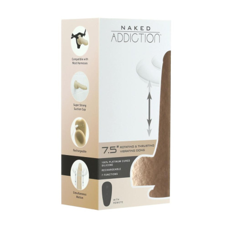 Фаллоимитатор с ротацией и пульсацией Naked ADDICTION The Freak 7,5″ Rotating & Thrusting Vibrating || Фалоімітатор з ротацією та пульсацією Naked ADDICTION The Freak 7,5″ Rotating & Thrusting Vibrating