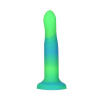 Светящийся в темноте фаллоимитатор ADDICTION Rave 8″ Glow in the Dark Dildo Blue Green, 20,3 см || Фалоімітатор, що світиться в темряві, ADDICTION Rave 8″, Glow in the Dark Dildo Blue Green, 20,3 см