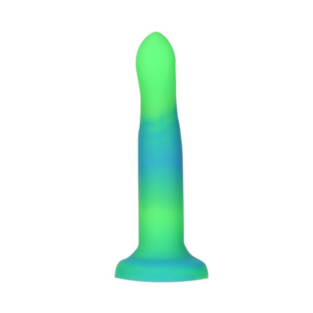 Светящийся в темноте фаллоимитатор ADDICTION Rave 8″ Glow in the Dark Dildo Blue Green, 20,3 см || Фалоімітатор, що світиться в темряві, ADDICTION Rave 8″, Glow in the Dark Dildo Blue Green, 20,3 см