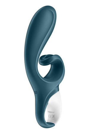 Смарт вибратор кролик Satisfyer Hug Me Bluegrey, 2 мотора, диаметр 4,2см, широкая клиторальная часть || Смарт вібратор-кролик Satisfyer Hug Me Bluegrey, 2 мотори, діаметр 4,2см, широка кліторальна частина