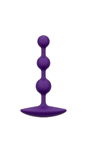 Анальне намисто Romp Amp Dark Purple, силікон, макс. діаметр 2,6 см