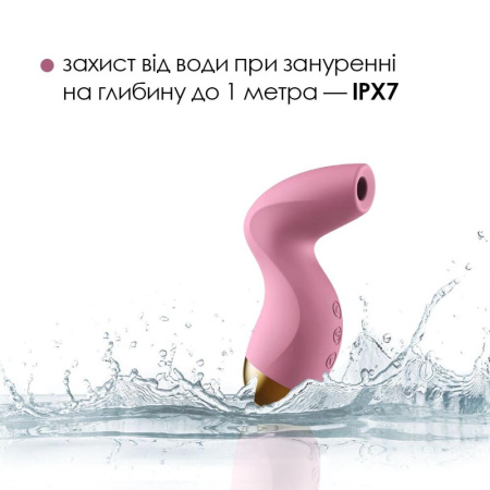 Вакуумный клиторальный стимулятор Svakom Pulse Pure Pale Pink, 5 режимов, 5 интенсивностей в каждом || Вакуумний кліторальний стимулятор Svakom Pulse Pure Pale Pink, 5 режимів, 5 інтенсивностей у кожному