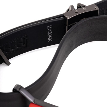 Кожаный кляп с 2-мя насадками LOCKINK Ball-Gag & Gag-bite Set - Black || Шкіряний кляп з 2-ма насадками LOCKINK Ball-Gag & Gag-bite Set - Black