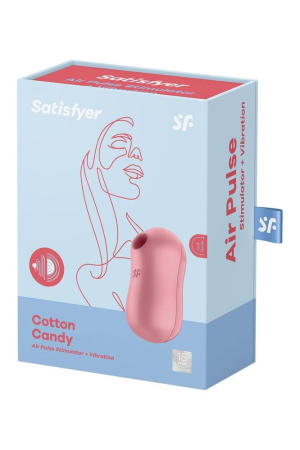 Вакуумный стимулятор с вибрацией Satisfyer Cotton Candy Light Red || Вакуумний стимулятор із вібрацією Satisfyer Cotton Candy Light Red