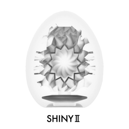 Мастурбатор-яйцо Tenga Egg Shiny II, плотный TPE, пробник лубриканта 5 мл || Мастурбатор-яйце Tenga Egg Shiny II, щільний TPE, пробник лубриканту 5 мл