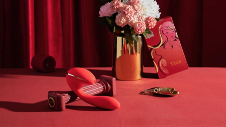 Вакуумный вибратор KISTOY Tina с подогревом, вагинально-клиторальный, диаметр 3,5см || Вакуумний вібратор KISTOY Tina з підігрівом, вагінально-кліторальний, діаметр 3,5см