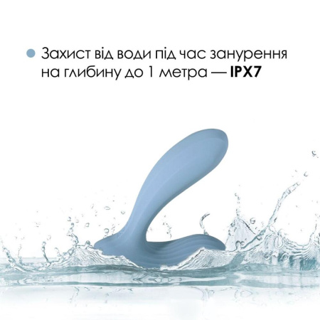 Смарт-вибратор в трусики Svakom Erica Dusty Blue, очень гибкий, 2 мотора || Смарт-вібратор в трусики Svakom Erica Dusty Blue, дуже гнучкий, 2 мотори