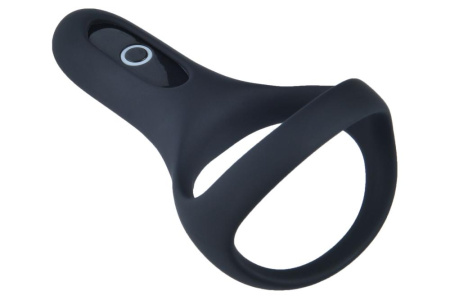 Двойное эрекционное кольцо Fun Town Rise Black, управление со смартфона || Подвійне ерекційне кільце Fun Town Rise Black, керування зі смартфона