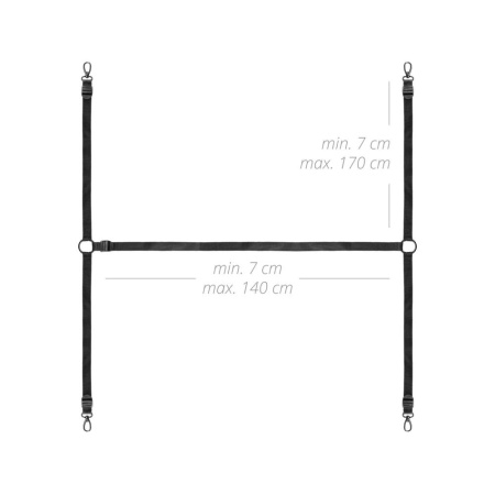 Фиксатор на кровать с наручниками и поножами Bedroom Fantasies: Under the bed Restraint Bondage Set || Фіксатор на ліжко з наручниками та поножами Bedroom Fantasies: Under the bed Restraint Bondage Set