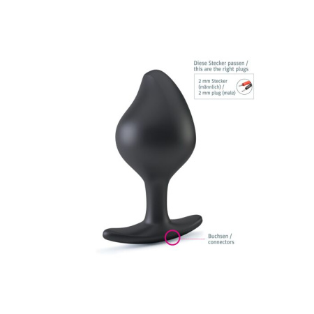 Силиконовая анальная пробка Mystim Rocking Force L для электростимулятора, диаметр 4,7см || Силіконова анальна пробка Mystim Rocking Force L для електростимулятора, діаметр 4,7 см