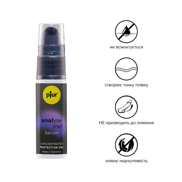 Расслабляющий анальный гель pjur analyse me! Serum 20мл, создает пленку, концентрированный