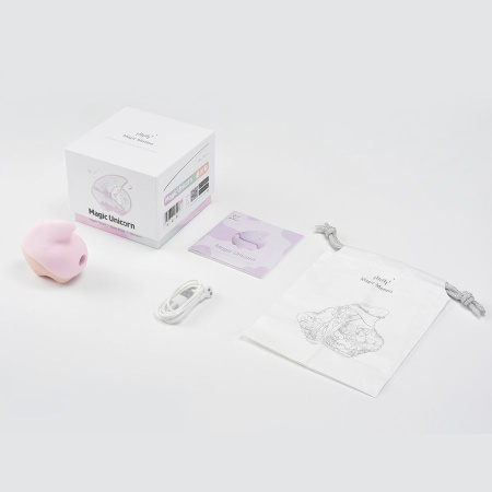 Вакуумный клиторальный смарт-стимулятор Magic Motion Unicorn Pink с вибрацией || Вакуумний кліторальний смарт-стимулятор Magic Motion Unicorn Pink з вібрацією