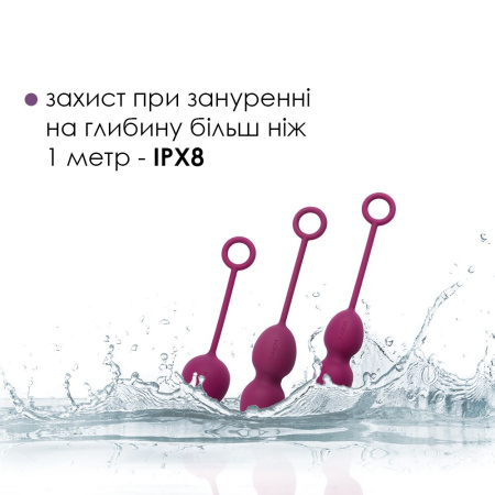 Набор вагинальных шариков со смещенным центром тяжести Svakom Nova Violet || Набір вагінальних кульок зі зміщеним центром ваги Svakom Nova Violet