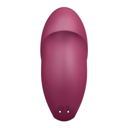 Вибростимулятор-пульсатор Satisfyer Tap & Climax 1 Red, эффект постукивания пальцем, 2 мотора || Вібростимулятор-пульсатор Satisfyer Tap & Climax 1 Red, ефект постукування пальцем, 2 мотори