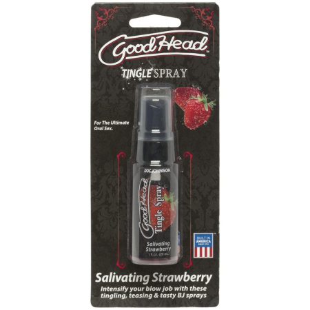 Спрей для минета Doc Johnson GoodHead Tingle Spray – Strawberry (29 мл) со стимулирующим эффектом || Спрей для мінету Doc Johnson GoodHead Tingle Spray - Strawberry (29 мл) із стимулюючим ефектом