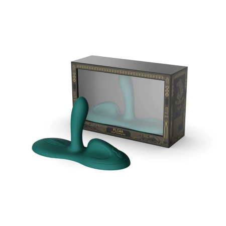 Вибратор Zalo – Flora Turquoise Green || Вібратор Zalo – Flora Turquoise Green