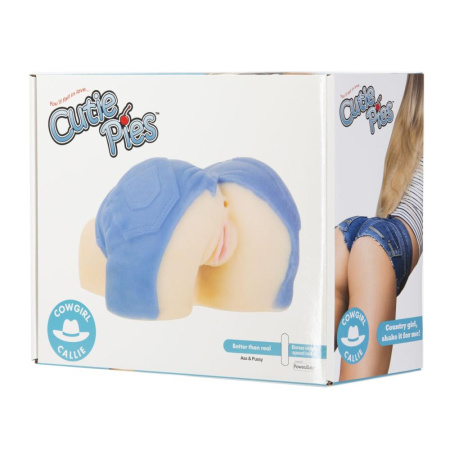 Мастурбатор-вагина и попка Cutie Pies Cowgirl Callie Vagina&Ass Masturbator, вибропуля в подарок || Мастурбатор-вагіна та попка Cutie Pies Cowgirl Callie Vagina&Ass Masturbator, віброкуля в подарунок