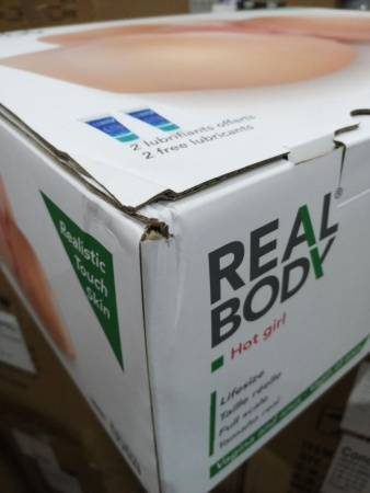 Мастурбатор-полуторс Real Body — Hot Girl, два входа: вагина и попка (мятая упаковка!!!) || Мастурбатор-півторс Real Body — Hot Girl, два входи: вагіна та попка (мятая упаковка!!!)