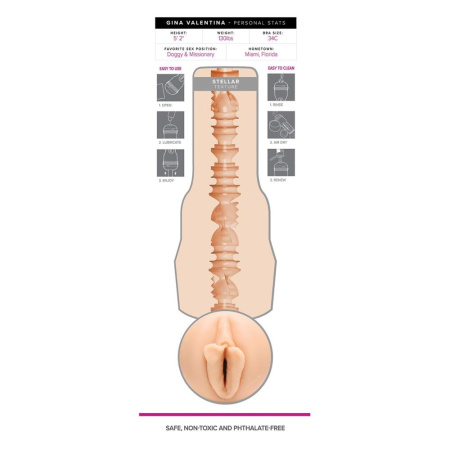 Мастурбатор Fleshlight Girls: Gina Valentina — Stellar со слепка вагины, очень нежный || Мастурбатор Fleshlight Girls: Gina Valentina — Stellar зі зліпка вагіни, дуже ніжний