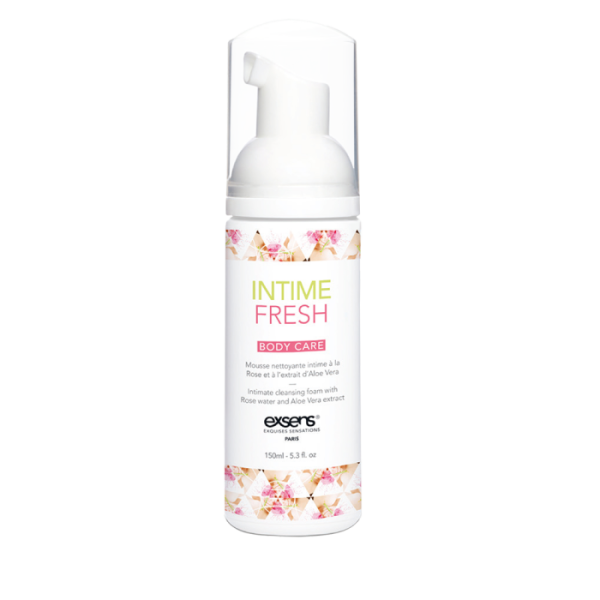 Пена для интимной гигиены EXSENS Intime Fresh 150 мл, экстракт розы и алоэ вера, натуральная